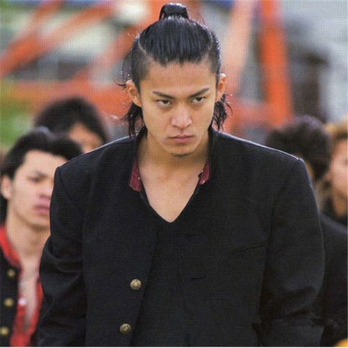 热血高校小栗旬源铃兰同款班青年立领中山装学生唐装