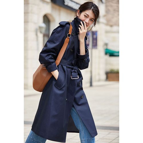 女士高档风衣中长款外套