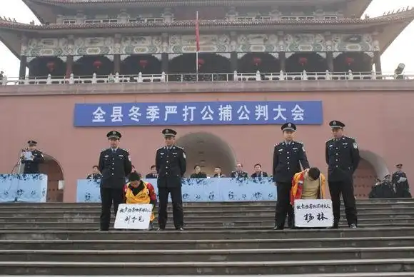 1月16日,辰溪县在刘晓公园召开了声势浩大的公捕公判大会,公开逮捕