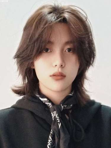 狼尾假发男短发鲻鱼头男士全头套式中分男生假发韩版帅气酷假发套