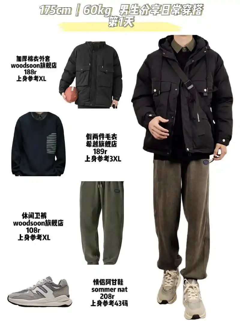 男朋友秋冬穿搭,谁穿谁帅!