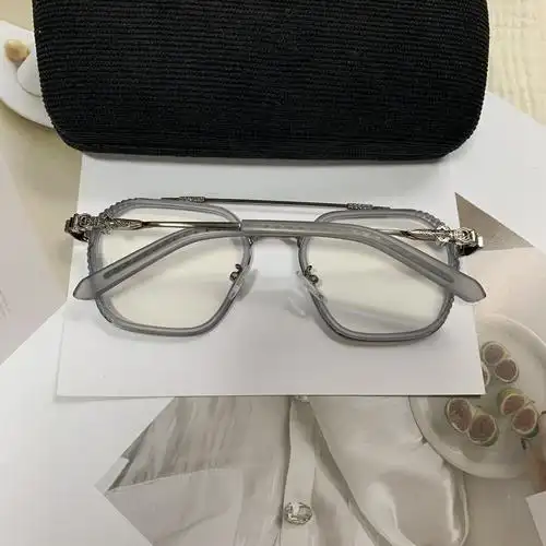 2021新款克罗星复古大框潮流眼镜框男豹花黑色时尚防蓝光近视镜框