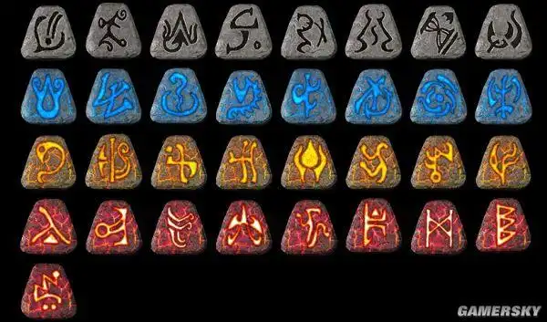 暗黑破坏神2重制版发光的魔法符文mod