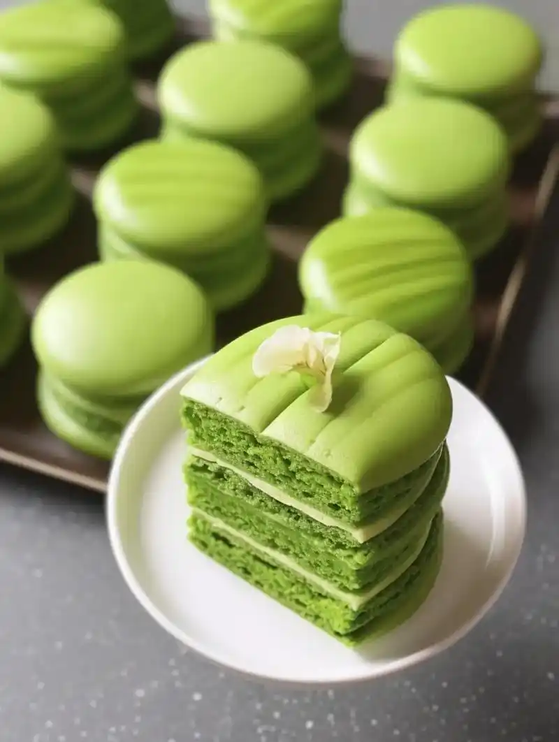 抹茶的清凉绿色,它能给人带来舒缓的感觉[绿色心形r].