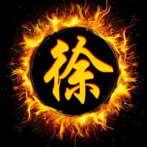 编号1501,霸气火焰圈,33个姓氏-微信头像,百家姓氏微信头像,名字壁纸