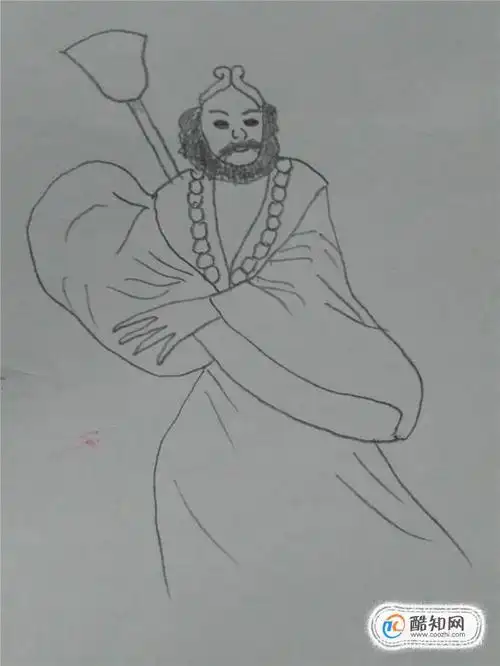 沙和尚是西游记中的一个人物,老实善良,下面就来画沙和尚.