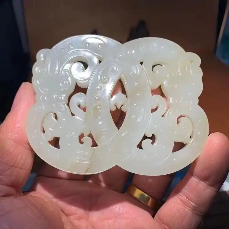 清代龙凤玉佩#古玉收藏 #古玉老玉 #古玉 #收藏爱好者 # - 抖音