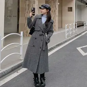 外套女装2024春季新款长款风衣加厚爆款