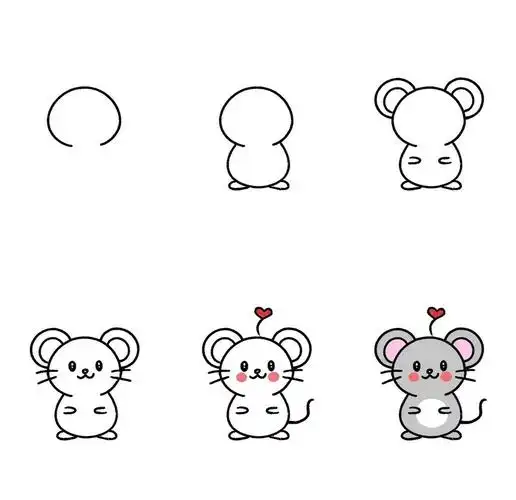 🐭老鼠简笔画大揭秘🎨