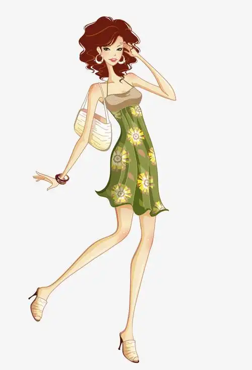 关键词 : 卡通,时尚女郎