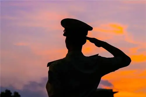 敬礼             剪影