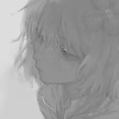 江孑 黑白丧系伤感手绘女头_女生头像_我要个性网