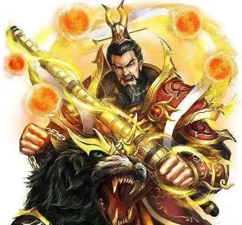 此狗是哮天犬原型牛头豹纹形象狰狞却是象征丰收的神兽