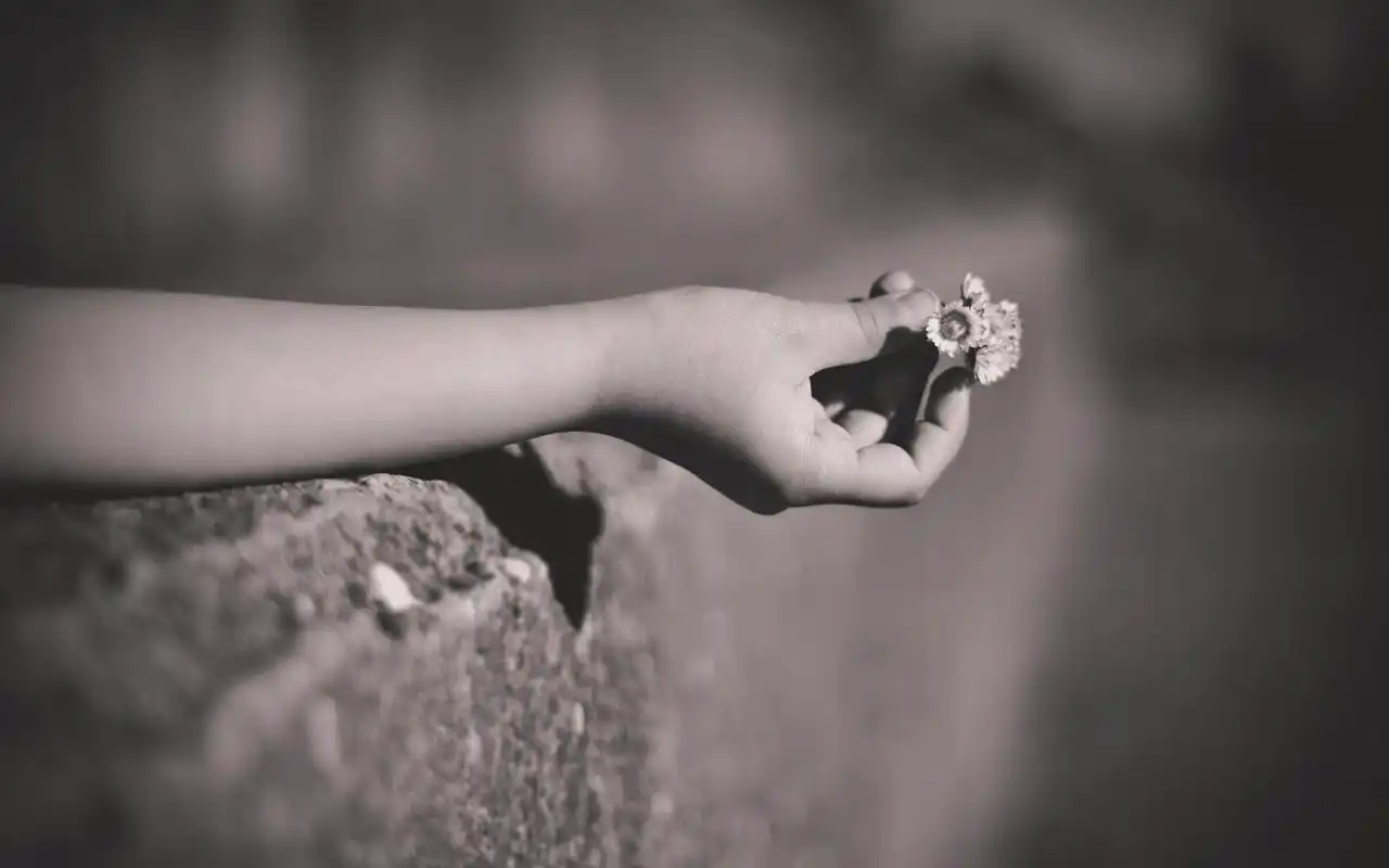 欧美可爱小女孩怀旧黑白照片电脑桌面壁纸高清,设计创意,可爱儿童