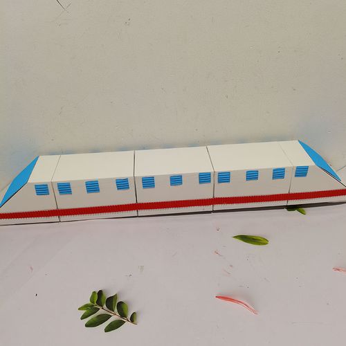 变废为宝废旧利用环保手工半成品纸盒盒子高铁火车手工创意粘贴类