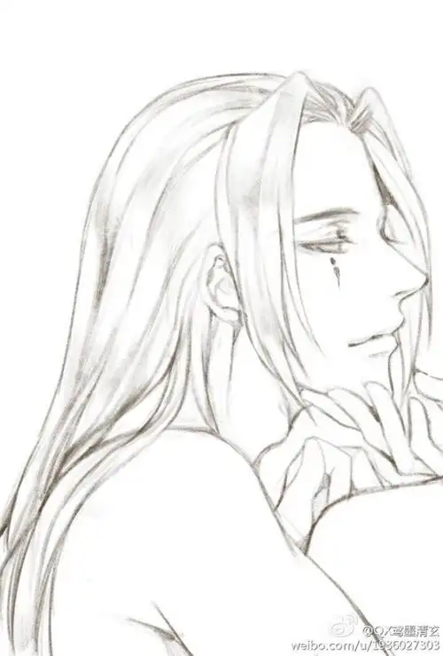 铅笔画漫画人物古装