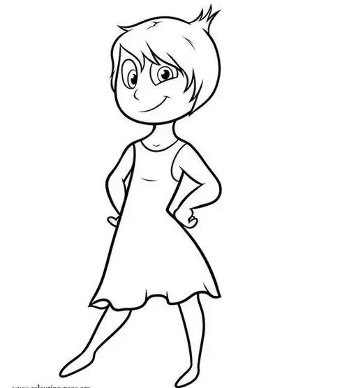 基尼卡通人物简笔画