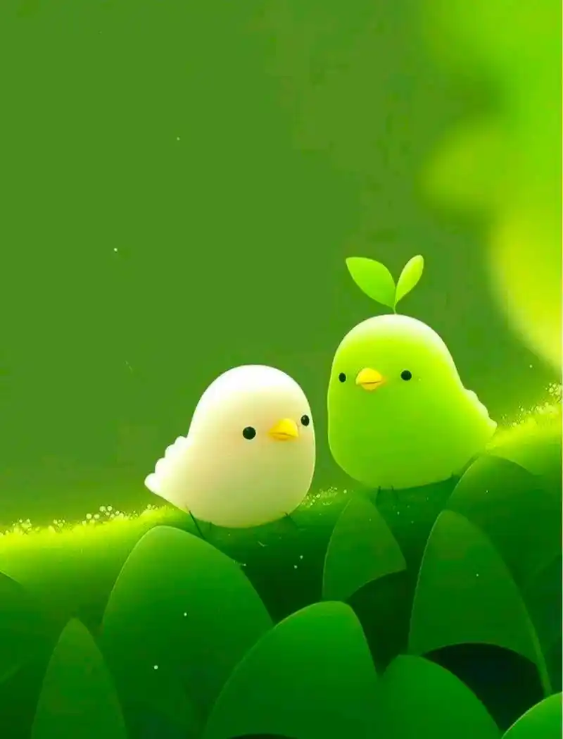 这护眼壁纸不仅绿色养眼,还超级可爱,拿走不谢[嘿哈][嘿哈][嘿哈]