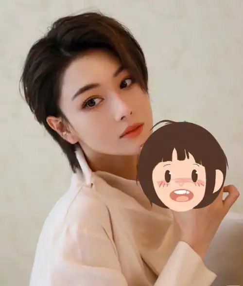 洋气十足90短发一样能表现女性优雅知性美头顶层次裁剪有效