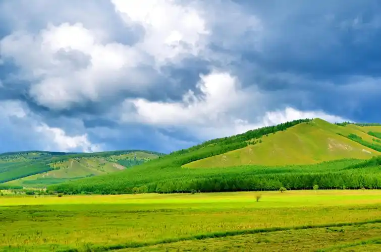 风景很美的山地草原原创拍摄