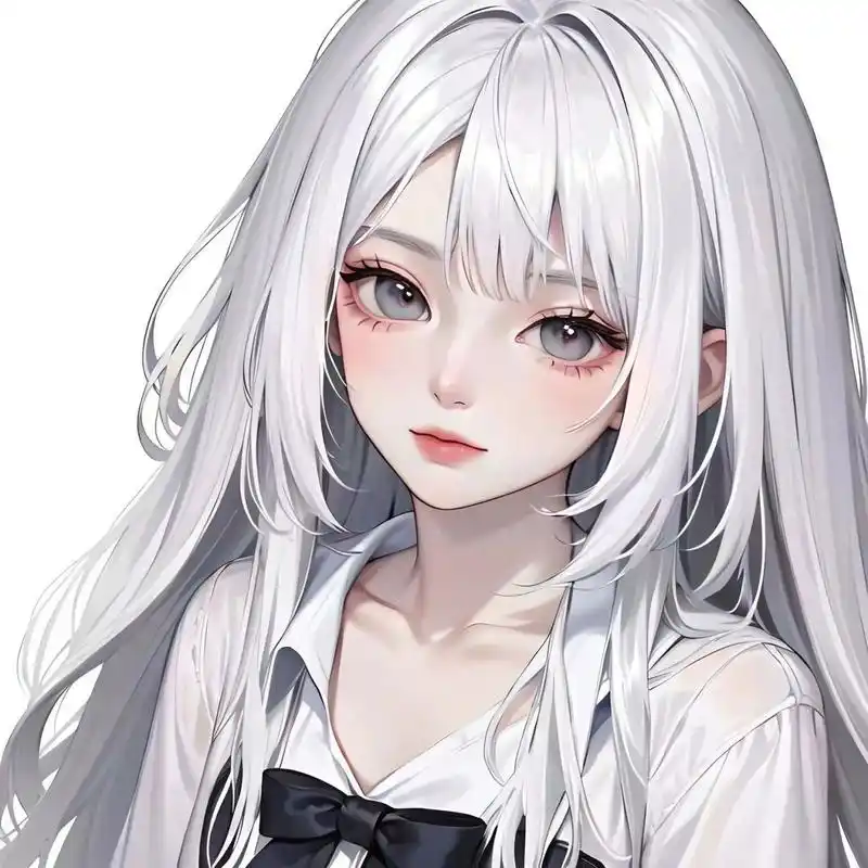 白毛控·纯欲风·女生头像