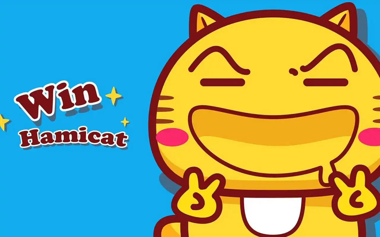 可爱卡通哈咪猫搞怪表情图片桌面壁纸