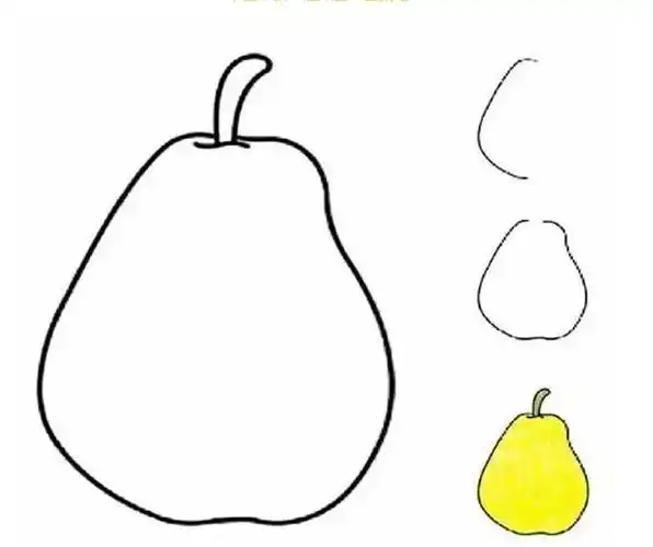 梨怎么画简笔画图片梨怎么画简笔画图片可爱