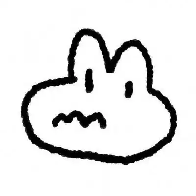 可爱小动物黑白简笔画头像图片男女 简约头像小清新干净线条文艺_卡通