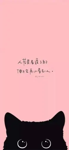 粉色系简约文字控壁纸