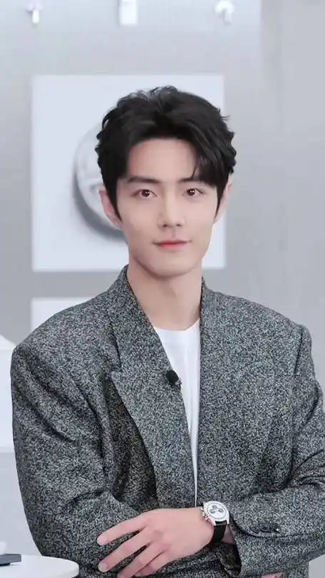 肖战花灰色西装写真##肖战好魅