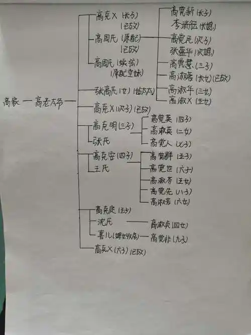 自己制作的《家》人物关系普