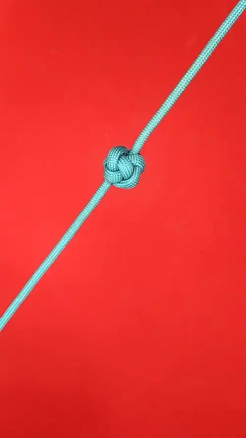 绳结艺术#单纽扣结!