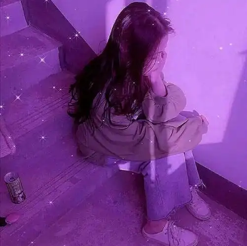 紫色滤镜优质女生头像