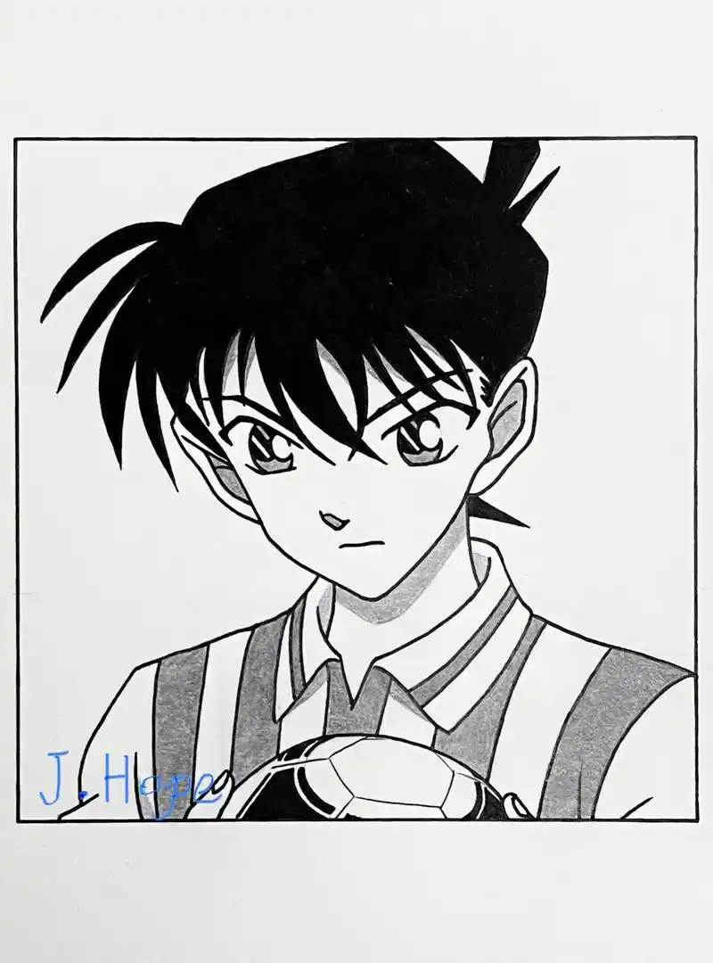 手把手教你画《名侦探柯南》工藤新一.