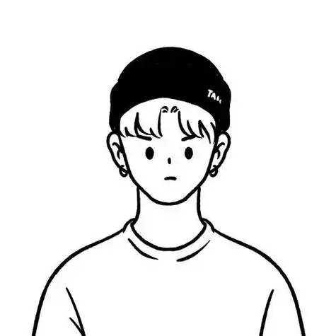 头像男黑白线条 男生头像图片大全 -【爱个性】