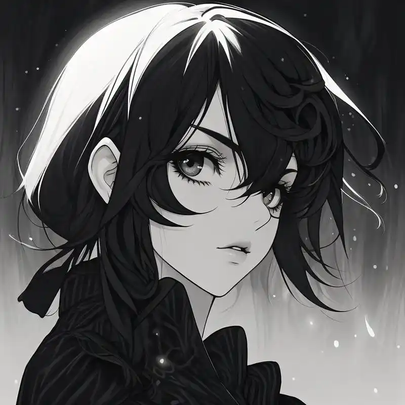 黑色系女生头像,高冷感拉满94