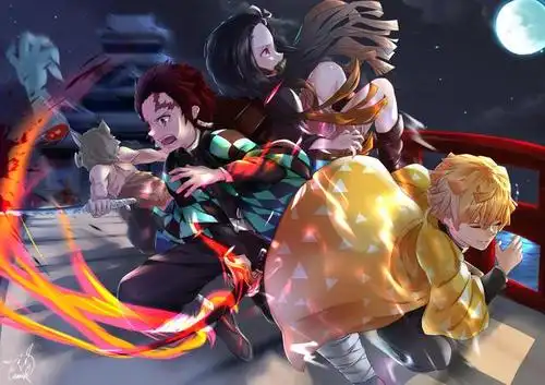 鬼灭之刃同人图:超帅的鬼杀队众人,富冈义勇这么帅才不会被讨厌