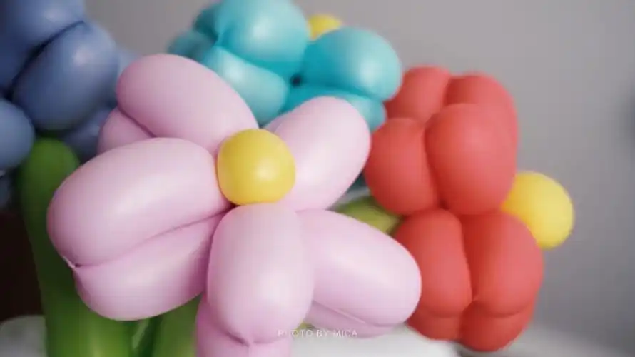 第一次做气球花