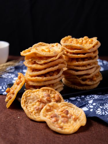 江西特产零食宏旺月亮巴赣州花生巴赣南客家豆饼豆巴子月亮粑锅巴-mc