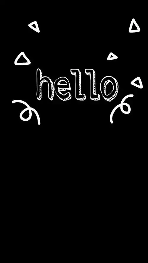 简约黑色背景创意手机壁纸