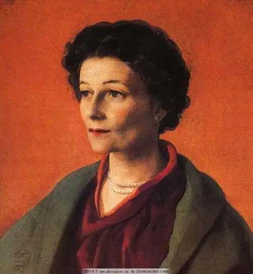 简约油画人物微信头像