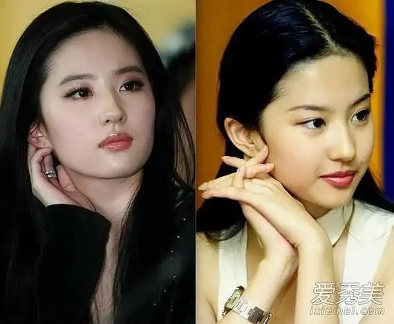 刘亦菲韩国整容记录遭曝光 出道13年对比照差异大
