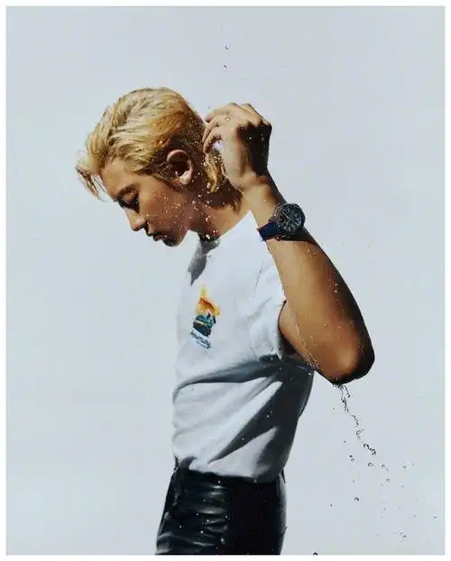 朴灿烈《arena homme 》korea七月大片,金发野性