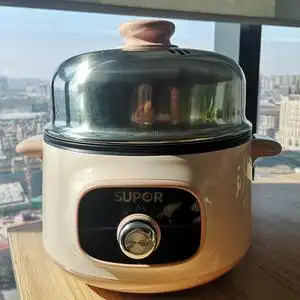 苏泊尔电蒸锅多功能家用小蒸锅迷你电热锅不锈钢蒸笼小型宿舍神器