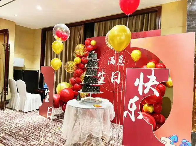 我的生日  #生日派对  #生日快乐  #微山  成人红色主题生日宴