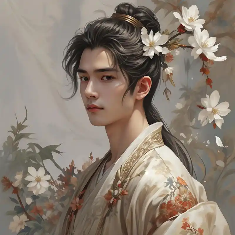 90漫画风古装美男头像96 一组超帅的漫画风古装美男头像来啦!