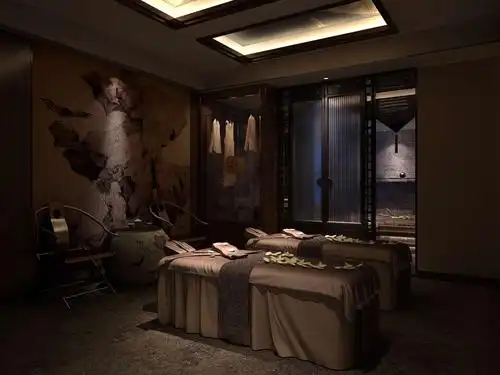 新中式spa会所装修效果图