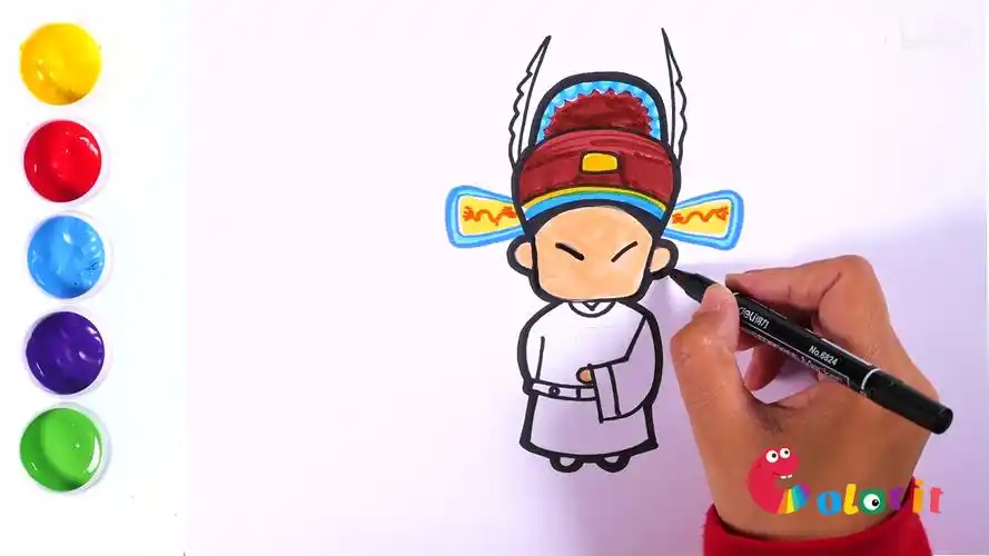 【简笔画】q萌版小生——简笔画中的戏曲人物