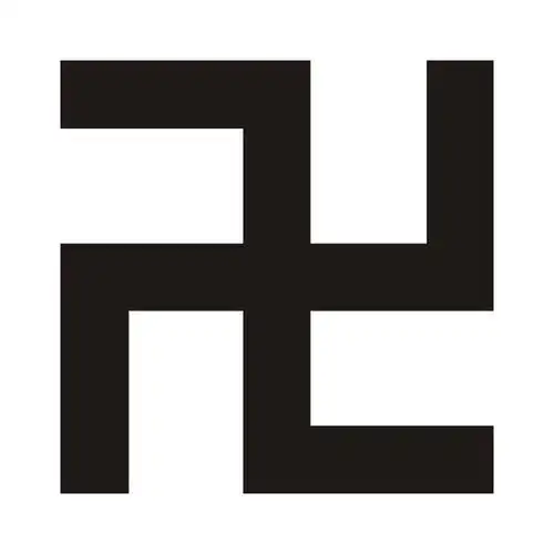 佛教万字符释伽牟尼吉祥标志结缘佛祖户外用反光防水贴纸车贴反光红12