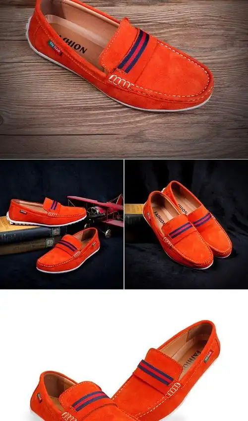 帕克保罗15春秋男士豆豆鞋男磨砂英伦休闲鞋驾车鞋